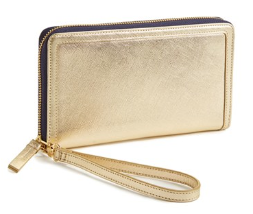 halogen zip around wallet