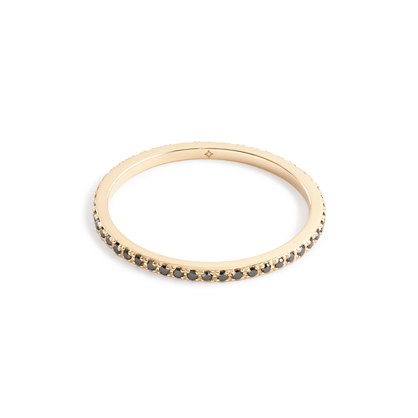 gabriela artigas 14K gold and black diamond ring