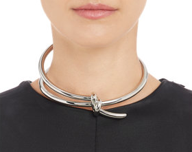 balenciaga asymmetrica bow choker