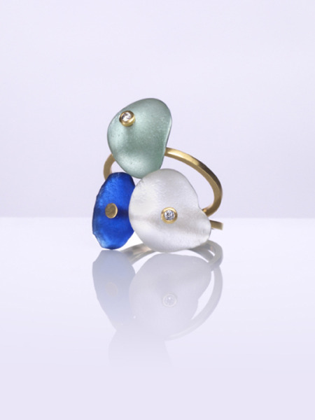 delphine nardin pebble rings