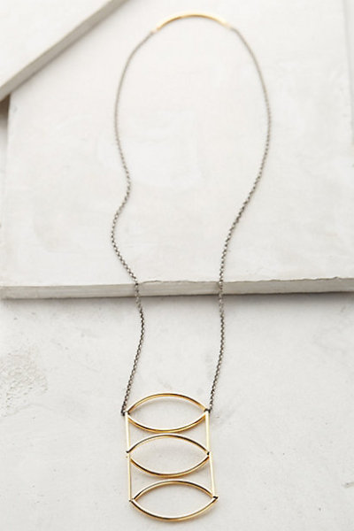 anthropologie golden amadine necklace