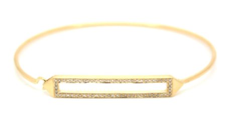 muse refined open diamond id bracelet