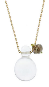 ten thousand things crystal and diamond bead drop necklace