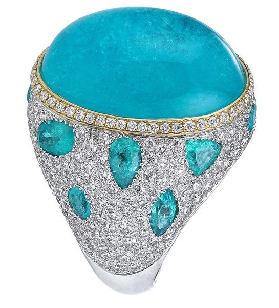 akiva gil paraiba cabochon ring