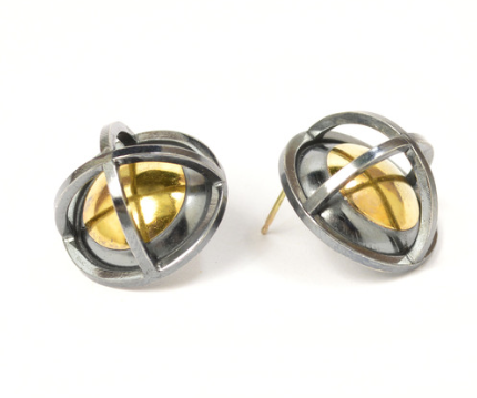 gina pankowski caged sphere earrings