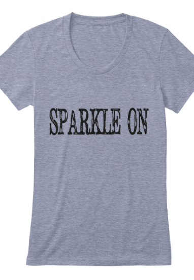 sparkle on scoop tee