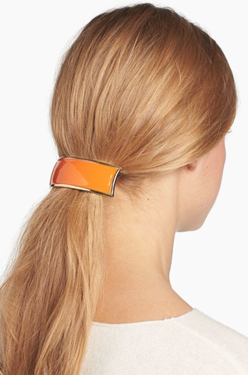 l.erickson volume enamel rectangle barrette