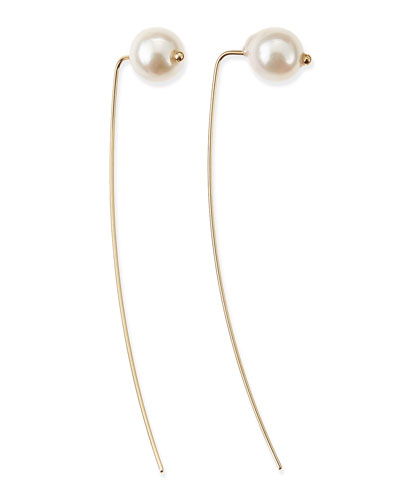 mizuki 14k gold akoya pearl earrings