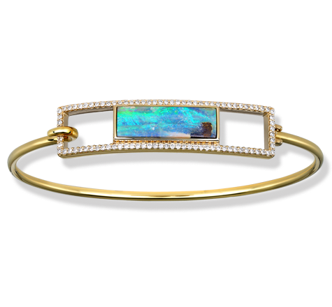 jane taylor boulder opal and diamond bracelet