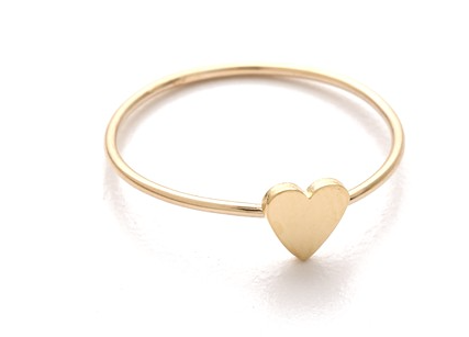 jennifer meyer 18K gold heart ring