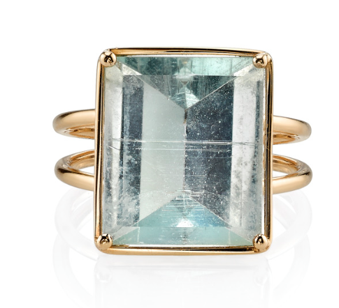 amy gregg mirror rectangular cocktail ring