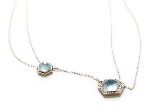 jennifer dawes mineral asymmetrical aquamarine necklace