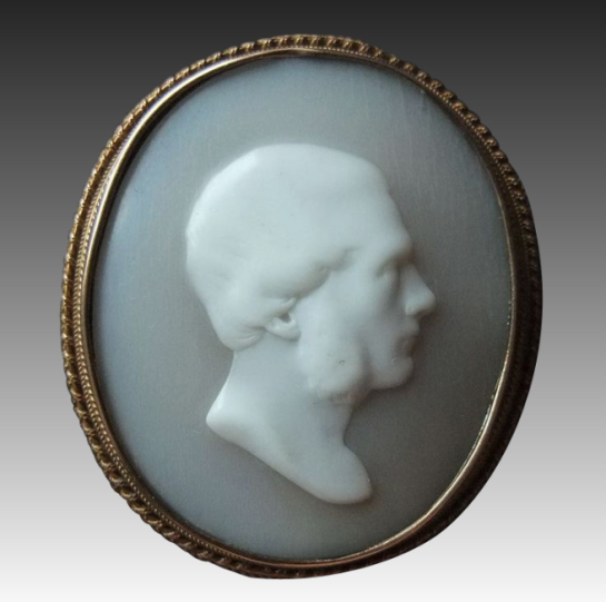 georgian shell cameo via exceptional vintage