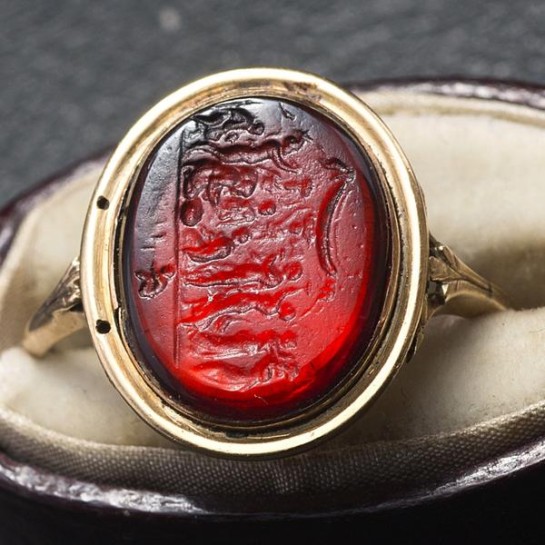 georgian tassie intaglio locket ring from erica weiner