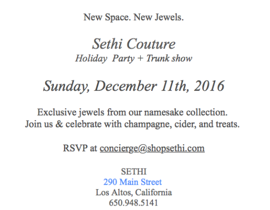 sethi couture trunk show