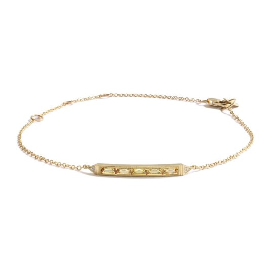 erica winters estella 5-stone bar bracelet